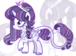 Size: 3460x2560 | Tagged: safe, artist:anno酱w, derpibooru import, oc, oc only, alicorn, pony, adoptable, base used, body freckles, body markings, crown, facial markings, freckles, hair bun, jewelry, long tail, magical lesbian spawn, offspring, parent:rarity, parent:twilight sparkle, raised hoof, raised leg, regalia, solo, tail, watermark, zoom layer