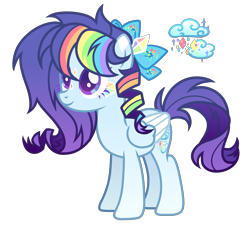 Size: 2432x2186 | Tagged: safe, artist:anno酱w, derpibooru import, oc, oc only, pegasus, pony, adoptable, base used, bow, bowtie, cutie mark, facial markings, gem, gemstones, magical lesbian spawn, offspring, parent:rainbow dash, parent:rarity, rainbow, simple background, solo, transparent background