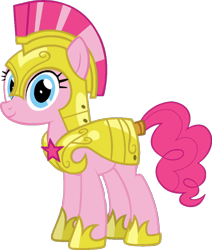 Size: 709x838 | Tagged: safe, artist:thecomputerguy18, derpibooru import, pinkie pie, earth pony, pony, g4, female, guardsmare, mare, royal guard, simple background, solo, transparent background, vector