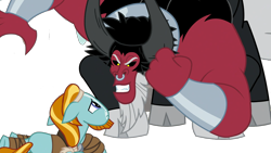 Size: 2048x1152 | Tagged: safe, derpibooru import, edit, edited screencap, editor:pascalmulokozi2, screencap, lord tirek, rockhoof, centaur, earth pony, pony, taur, g4, the ending of the end, background removed, male, my little pony: friendship is magic, not a vector, stallion