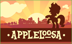 Size: 844x520 | Tagged: safe, derpibooru import, applejack, earth pony, pony, g4, appleloosa, applesass, cute, farm, jackabetes, my little pony: celebration, postcard, stetson, text