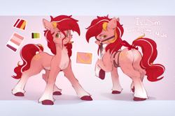 Size: 2712x1809 | Tagged: safe, artist:itssim, derpibooru import, oc, oc only, oc:itssim, earth pony, pony, bow, bridle, butt, cheek fluff, chest fluff, coat markings, dock, ear fluff, ears, earth pony oc, freckles, golden ratio, heart butt, lacrimal caruncle, leg fluff, looking back, male, pale belly, plot, raised hoof, raised leg, reference sheet, ribbon, socks (coat marking), solo, stallion, stray strand, tack, tail, tail bow, underhoof, unshorn fetlocks