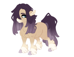 Size: 3500x2700 | Tagged: safe, artist:gigason, derpibooru import, oc, oc only, oc:springtail, earth pony, pony, g4, adoptable, blank flank, blue eyes, coat markings, colored, colored eyebrows, colored hooves, colored pinnae, cyan eyes, earth pony oc, eye clipping through hair, eyelashes, eyeshadow, facial markings, fetlock tuft, flat colors, frown, gradient legs, gradient mane, gradient muzzle, gradient tail, hair over one eye, high res, hooves, leg fluff, lidded eyes, looking back, magical lesbian spawn, makeup, nonbinary, nonbinary oc, obtrusive watermark, offspring, parent:fluttershy, parent:maud pie, parents:maudshy, purple eyeshadow, purple hooves, purple mane, purple tail, simple background, snip (coat marking), solo, standing, straight mane, straight tail, tail, tan coat, thick eyelashes, three quarter view, transparent background, watermark