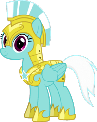 Size: 698x879 | Tagged: safe, artist:nickisfun, derpibooru import, fleetfoot, pegasus, pony, g4, female, guardsmare, mare, royal guard, simple background, solo, transparent background