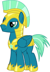 Size: 681x982 | Tagged: safe, artist:nickisfun, derpibooru import, sky stinger, pegasus, pony, g4, male, royal guard, simple background, solo, stallion, transparent background