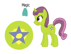 Size: 800x600 | Tagged: safe, artist:princessstar022, artist:selenaede, derpibooru import, oc, oc only, oc:lemon star, pony, unicorn, g4, base used, female, mare, offspring, parent:autumn leaf, parent:lemon hearts, parents:lemonleaf, simple background, solo, white background