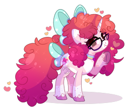 Size: 1913x1619 | Tagged: safe, artist:darkjillmlp123, derpibooru import, oc, oc only, oc:charleen hearts, pony, unicorn, bow, female, glasses, hair bow, mare, simple background, solo, tail, tail bow, transparent background