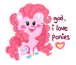 Size: 1909x1646 | Tagged: safe, artist:pink-pone, derpibooru import, pinkie pie, pony, g4, chibi, simple background, solo, white background