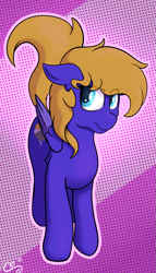 Size: 769x1349 | Tagged: safe, artist:cloudybirb, derpibooru import, oc, oc only, oc:cloud quake, pegasus, pony, colored wings, female, folded wings, mare, solo, two toned wings, wings