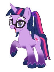 Size: 768x1024 | Tagged: safe, artist:bluemario11, derpibooru import, part of a set, twilight sparkle, pony, unicorn, g4, female, redesign, simple background, solo, transparent background