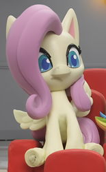 Size: 1046x1684 | Tagged: safe, derpibooru import, edit, edited screencap, screencap, fluttershy, pegasus, pony, g4, g4.5, hat in the way, my little pony: stop motion short, confused, cute