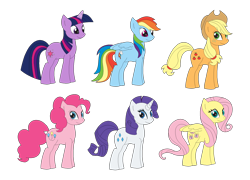 Size: 2048x1474 | Tagged: safe, artist:marybethemberjoy49-1, derpibooru import, applejack, fluttershy, pinkie pie, rainbow dash, rarity, twilight sparkle, unicorn twilight, earth pony, pegasus, pony, unicorn, female, mane six, simple background, transparent background