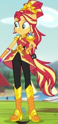 Size: 330x701 | Tagged: safe, artist:supecrossover, derpibooru import, sunset shimmer, human, equestria girls, g4, boots, crystal guardian, female, high heel boots, shoes, solo