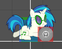 Size: 202x159 | Tagged: safe, artist:alethila, derpibooru import, dj pon-3, vinyl scratch, fighting is magic, blue mane, blue tail, cd, fighting is magic aurora, glasses, gray background, simple background, tail