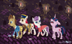 Size: 1146x697 | Tagged: safe, artist:cutebrows, derpibooru import, doctor whooves, twilight sparkle, unicorn twilight, unicorn, candle