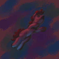 Size: 4800x4800 | Tagged: safe, artist:docwario, derpibooru import, pinkie pie, flying, solo, surreal