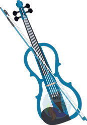 Size: 958x1384 | Tagged: safe, artist:pure-blue-heart, derpibooru import, commission, cutie mark, cutie mark only, electric violin, musical instrument, no pony, obtrusive watermark, simple background, solo, transparent background, violin, watermark