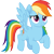 Size: 3000x3007 | Tagged: safe, artist:cloudy glow, derpibooru import, rainbow dash, pegasus, pony, g4, rainbow roadtrip, .ai available, cute, dashabetes, female, mare, movie accurate, simple background, solo, transparent background, vector