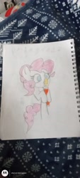 Size: 1872x4160 | Tagged: safe, artist:katlovescookies1, derpibooru import, pinkie pie, pony, g4, chips, drawing, food, potato chips, pringles, solo, traditional art