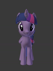 Size: 773x1034 | Tagged: safe, artist:garrettss1997, derpibooru import, twilight sparkle, alicorn, pony, g4, 3d, female, gray background, simple background, solo, source filmmaker