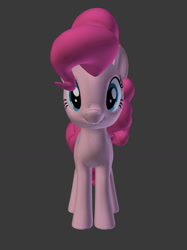 Size: 773x1034 | Tagged: safe, artist:garrettss1997, derpibooru import, pinkie pie, earth pony, pony, g4, 3d, female, gray background, simple background, solo, source filmmaker