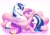 Size: 2894x2039 | Tagged: safe, artist:tabithaqu, derpibooru import, princess cadance, shining armor, alicorn, pony, unicorn, g4, female, husband and wife, looking at each other, looking at someone, lying down, male, mare, married couple, prone, shiningcadance, shipping, smiling, sparkles, stallion, straight