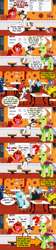 Size: 1024x4586 | Tagged: safe, artist:jasperpie, derpibooru import, ocellus, thorax, oc, oc:ash d. drake, oc:eleboy, oc:frostbite, oc:jasper pie, oc:lightning bliss, oc:mickey motion, oc:midlightning star façade, changedling, changeling, dragon, griffon, aviator goggles, cellphone, cloak, clothes, comic, derp, disguise, disguised changeling, fez, food, gemstone pizza, goggles, griffon eleboy, hat, pepperoni pizza, phone, pie's pizzeria, pizza, scarf