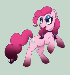 Size: 626x676 | Tagged: safe, artist:pinkiedoodlepie, derpibooru import, pinkie pie, earth pony, pony, g4, female, punk, punkie pie, simple background, solo