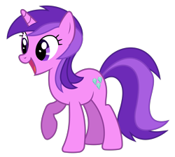 Size: 6000x5400 | Tagged: safe, artist:90sigma, derpibooru import, amethyst star, sparkler, pony, unicorn, g4, .svg available, absurd resolution, background pony, female, mare, open mouth, raised hoof, raised leg, simple background, solo, svg, transparent background, vector