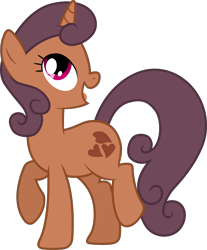 Size: 4821x5811 | Tagged: safe, artist:90sigma, derpibooru import, edit, cocoa caliente, pony, unicorn, g4, winter wrap up, .svg available, absurd resolution, anonymous editor, background pony, female, mare, open mouth, open smile, palette swap, recolor, simple background, smiling, solo, svg, transparent background, vector