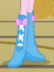 Size: 278x368 | Tagged: safe, derpibooru import, pinkie pie, human, equestria girls, g4, boots, boots shot, cropped, high heel boots, legs, pictures of legs, shoes, solo