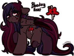 Size: 1810x1373 | Tagged: safe, artist:sexygoatgod, derpibooru import, oc, oc only, oc:bleeding heart, pegasus, pony, female, simple background, solo, transparent background