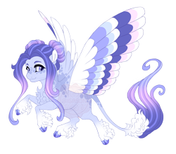 Size: 4000x3500 | Tagged: safe, artist:gigason, derpibooru import, oc, oc only, oc:berceuse, pegasus, pony, chest fluff, closed mouth, coat markings, colored wings, dappled, female, flying, freckles, gradient mane, gradient tail, hair bun, lavender eyes, leonine tail, magical lesbian spawn, mare, multicolored wings, obtrusive watermark, offspring, parent:inky rose, parent:princess luna, pegasus oc, purple eyes, simple background, smiling, solo, space buns, spread wings, tail, transparent background, unshorn fetlocks, watermark, wings