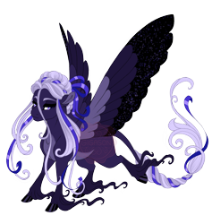 Size: 3600x3800 | Tagged: safe, artist:gigason, derpibooru import, oc, oc only, oc:shimmer wine, pegasus, pony, coat markings, colored pinnae, colored wings, colored wingtips, ethereal wings, female, leonine tail, lidded eyes, long feather, long fetlocks, looking down, mare, multicolored wings, obtrusive watermark, pale belly, parent:inky rose, parent:oc:cabernet, pegasus oc, purple eyes, ribbon, simple background, socks (coat marking), solo, sparkly wings, spread wings, tail, transparent background, unshorn fetlocks, updo, watermark, wings