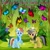 Size: 900x900 | Tagged: safe, artist:aaliyah_rosado, artist:dashiesparkle, artist:sim gretina, artist:user15432, derpibooru import, daring do, rainbow dash, butterfly, insect, pegasus, pony, g4, album, album cover, bush, clothes, cute, daring do (feat. kathy-chan), daring dorable, dashabetes, explorer outfit, forest, jungle, looking at you, nature, open mouth, open smile, pith helmet, safari hat, shirt, smiling, smiling at you, tree, vine