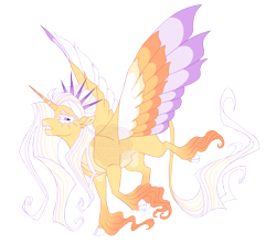 Size: 4200x3700 | Tagged: safe, artist:gigason, derpibooru import, oc, oc:sun píllar, alicorn, pony, cloven hooves, colored wings, female, mare, multicolored wings, simple background, solo, transparent background, unshorn fetlocks, wings