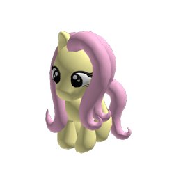 Size: 420x420 | Tagged: safe, artist:snoopsie, derpibooru import, fluttershy, pegasus, pony, g4, 3d, roblox, simple background, solo, transparent background