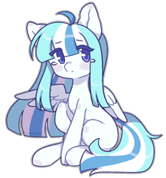 Size: 980x1052 | Tagged: safe, artist:lnspira, derpibooru import, oc, oc only, oc:frosty cloud, pegasus, pony, female, mare, simple background, solo, transparent background