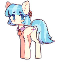 Size: 710x770 | Tagged: safe, artist:lnspira, derpibooru import, coco pommel, earth pony, pony, g4, blushing, female, mare, simple background, solo, transparent background