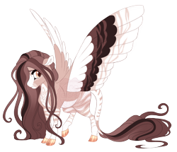 Size: 3600x3100 | Tagged: safe, artist:gigason, derpibooru import, oc, oc only, oc:nature call, pegasus, pony, colored wings, female, mare, multicolored wings, obtrusive watermark, simple background, solo, transparent background, watermark, wings