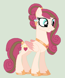 Size: 352x424 | Tagged: safe, artist:piggybeat, derpibooru import, oc, oc only, oc:sweetheart, pegasus, pony, g4, base used, concave belly, female, mare, offspring, parent:pound cake, parent:princess flurry heart, parents:poundflurry, simple background, slender, thin