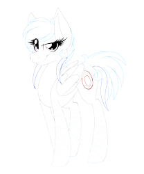 Size: 900x1080 | Tagged: safe, artist:alicehedgewolf, derpibooru import, oc, oc only, pony, zebra, eyebrows, female, lineart, mare, raised eyebrow, simple background, smiling, smirk, solo, transparent background