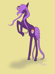 Size: 2000x2700 | Tagged: safe, artist:allieflendor, derpibooru import, oc, oc only, earth pony, pony, high res, long legs, rearing, solo