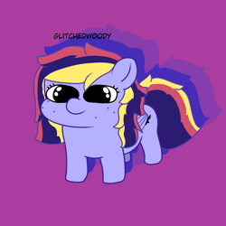 Size: 4134x4134 | Tagged: safe, artist:glitchedwoody, derpibooru import, oc, oc only, oc:shooting star (gw), pegasus, pony, g4, digital art, freckles, simple background, solo