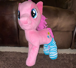 Size: 827x734 | Tagged: safe, artist:thebronypony123, derpibooru import, pinkie pie, earth pony, pony, female, plushie, solo