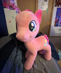 Size: 817x978 | Tagged: safe, artist:thebronypony123, derpibooru import, pinkie pie, earth pony, pony, plushie, solo