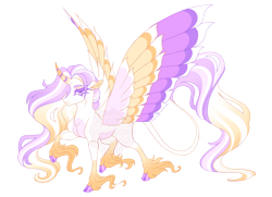 Size: 4700x3400 | Tagged: safe, artist:gigason, derpibooru import, oc, oc:daylight dove, alicorn, pony, colored wings, female, mare, multicolored wings, simple background, solo, transparent background, unshorn fetlocks, wings