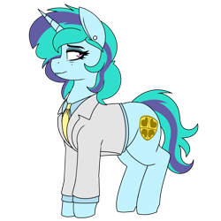 Size: 1850x1850 | Tagged: safe, artist:coatieyay, derpibooru import, oc, oc only, oc:coat-of-arms, pony, unicorn, beauty mark, clothes, female, necktie, simple background, solo, suit, transparent background