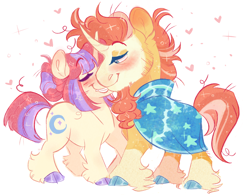 Size: 3986x3116 | Tagged: safe, artist:glorymoon, derpibooru import, moondancer, sunburst, pony, g4, chibi, female, male, shipping, straight, sundancer