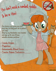 Size: 1200x1512 | Tagged: safe, artist:dddromm, derpibooru import, oc, oc only, pony, fallout equestria, poster, solo